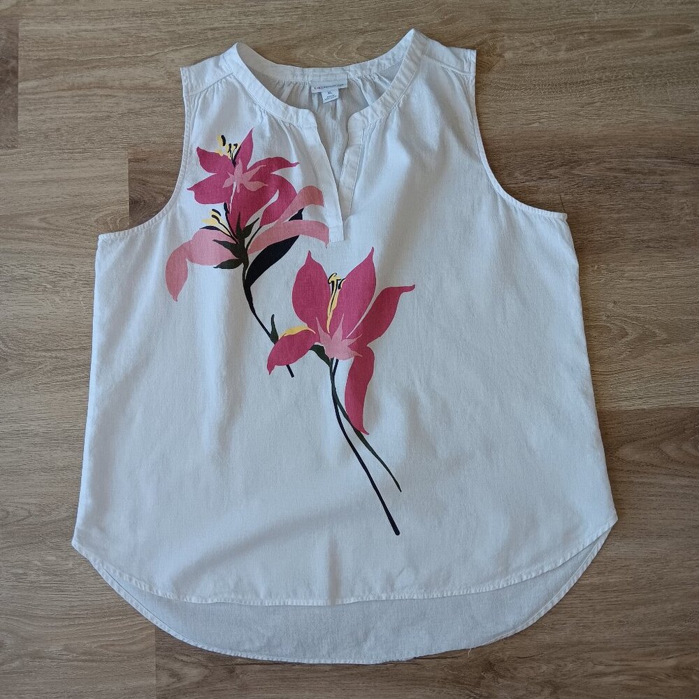 ❌3/$10❌Liz Claiborne XL Linen blend Top